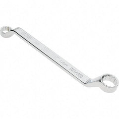 Proto - 11/16" x 3/4" 12 Point Box Wrench - Double End, 1" Head Diam x 1-5/32" Head Thickness, 10-51/64" OAL, Steel, Polished Finish, 15° Offset - Benchmark Tooling