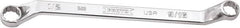Proto - 1/2" x 9/16" 12 Point Box Wrench - Double End, 47/64" Head Diam x 13/16" Head Thickness, 8-51/64" OAL, Steel, Polished Finish, 15° Offset - Benchmark Tooling