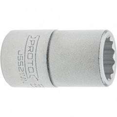 Proto - 3/4" Drive, Standard Hand Socket - 12 Points, 2.307" OAL, Steel, Full Polish Finish - Benchmark Tooling