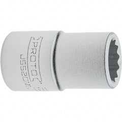 Proto - 3/4" Drive, Standard Hand Socket - 12 Points, 2.307" OAL, Steel, Full Polish Finish - Benchmark Tooling