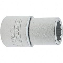 Proto - 3/4" Drive, Standard Hand Socket - 12 Points, 2.307" OAL, Steel, Full Polish Finish - Benchmark Tooling