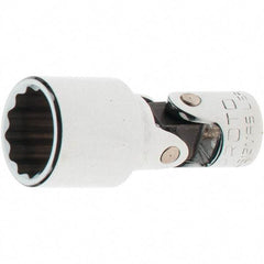 Proto - 1/4" Drive, Standard Hand Socket - 12 Points, 1-17/64" OAL, Steel, Full Polish Finish - Benchmark Tooling