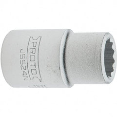 Proto - 3/4", 3/4" Drive, Standard Hand Socket - 12 Points, 2.285" OAL, Steel, Full Polish Finish - Benchmark Tooling