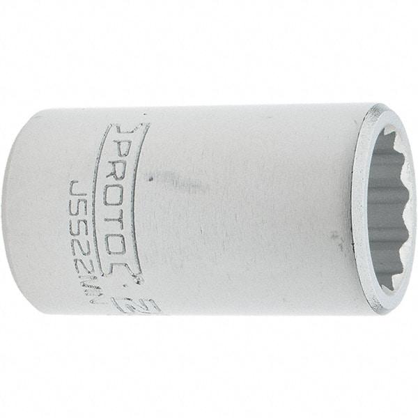 Proto - 3/4" Drive, Standard Hand Socket - 12 Points, 2.307" OAL, Steel, Full Polish Finish - Benchmark Tooling