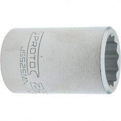 Proto - 3/4" Drive, Standard Hand Socket - 12 Points, 2.307" OAL, Steel, Full Polish Finish - Benchmark Tooling