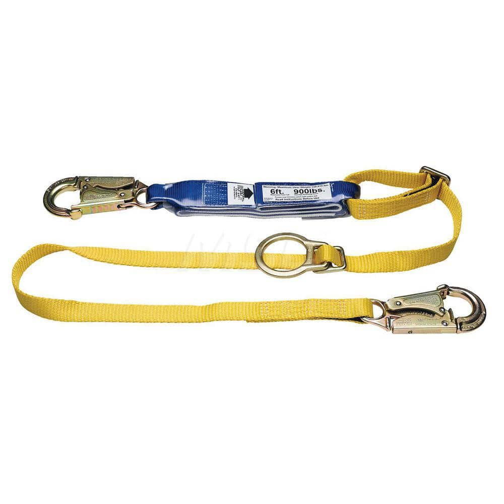 Lanyards & Lifelines; Load Capacity: 5000 lb; Construction Type: Webbing; Harness Type: Ladder Climbing; Lanyard End Connection: Snap Hook; Anchorage End Connection: Snap Hook; Length Ft.: 6.00