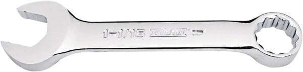 Proto - 1-1/16" 12 Point Combination Wrench - 15° Offset Angle, 6-19/32" OAL, Steel, Full Polish Finish - Benchmark Tooling