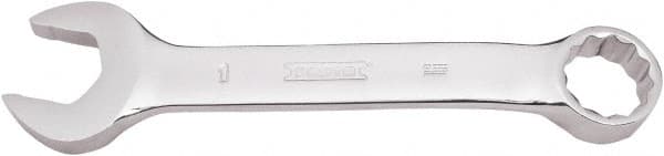 Proto - 1" 12 Point Combination Wrench - 15° Offset Angle, 8-13/32" OAL, Steel, Full Polish Finish - Benchmark Tooling