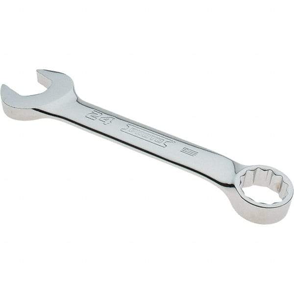 Proto - 24mm 12 Point Combination Wrench - 15° Offset Angle, 8-19/64" OAL, Steel, Full Polish Finish - Benchmark Tooling