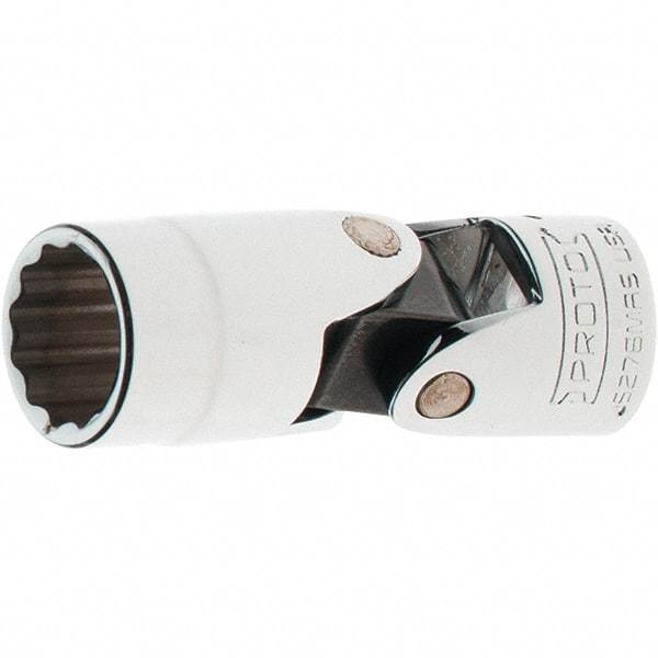 Proto - 3/8" Drive, Standard Hand Socket - 12 Points, 2-3/16" OAL, Steel, Full Polish Finish - Benchmark Tooling