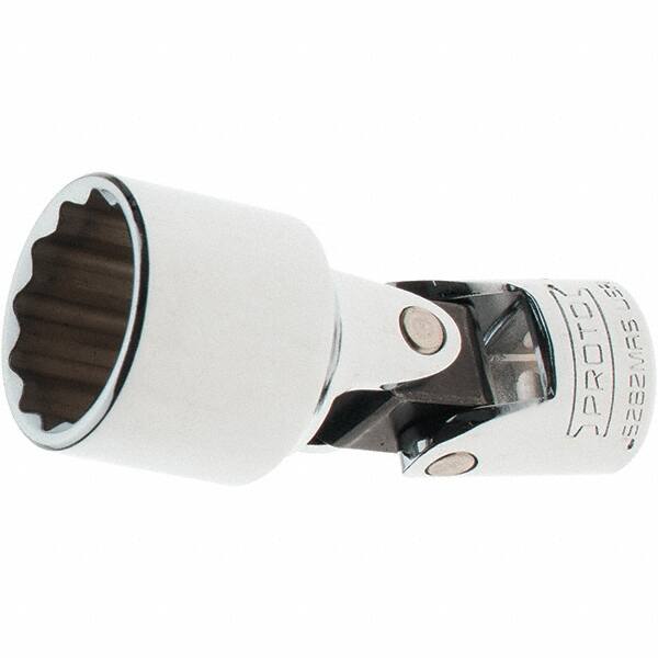 Proto - 3/8" Drive, Standard Hand Socket - 12 Points, 2-5/16" OAL, Steel, Full Polish Finish - Benchmark Tooling