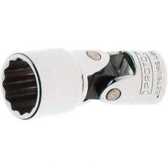 Proto - 3/8" Drive, Standard Hand Socket - 12 Points, 2-1/4" OAL, Steel, Full Polish Finish - Benchmark Tooling