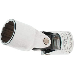 Proto - 3/8" Drive, Standard Hand Socket - 12 Points, 2-1/4" OAL, Steel, Full Polish Finish - Benchmark Tooling