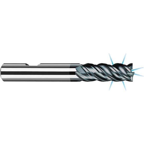 Fraisa - 3/4, 2" LOC, 3/4" Shank Diam, 4-1/2" OAL, 4 Flute Solid Carbide Square End Mill - Benchmark Tooling