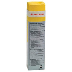 WALTER Surface Technologies - 1,300 g Polishing Compound - Compound Grade Fine, Grade 0, Yellow, For Fine Polishing, Use on Stainless Steel & Aluminum - Benchmark Tooling