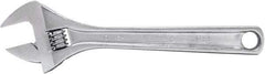 Proto - 1-5/16" Jaw Capacity, 10" Standard Adjustable Wrench - Steel, Polished Finish, 10" OAL - Benchmark Tooling