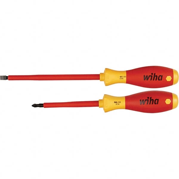 Wiha - Screwdriver Sets Screwdriver Types Included: Slotted; Phillips Number of Pieces: 2 - Benchmark Tooling