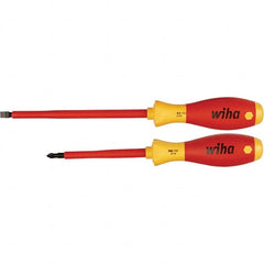 Wiha - Screwdriver Sets Screwdriver Types Included: Slotted; Phillips Number of Pieces: 2 - Benchmark Tooling