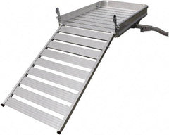 Erickson Manufacturing - Aluminum Cargo Carrier with Ramp - 30-1/4" Wide x 50" Long, Silver, For Use with 2" Receivers - Benchmark Tooling