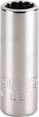 Proto - 9/32", 1/4" Drive, Standard Hand Socket - 12 Points, 1-15/64" OAL, Steel, Chrome Finish - Benchmark Tooling