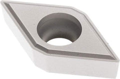 Seco - DCMT32.51 FF1 Grade TP3501 Carbide Turning Insert - TiCN/Al2O3 Finish, Diamond, 3/8" Inscr Circle, 5/32" Thick, 1/32" Corner Radius - Benchmark Tooling