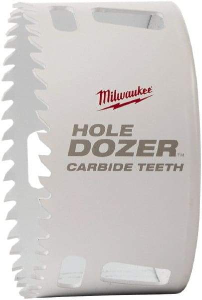 Milwaukee Tool - 1-3/8" Diam, 1-5/8" Cutting Depth, Hole Saw - Carbide-Tipped Saw, Toothed Edge - Benchmark Tooling