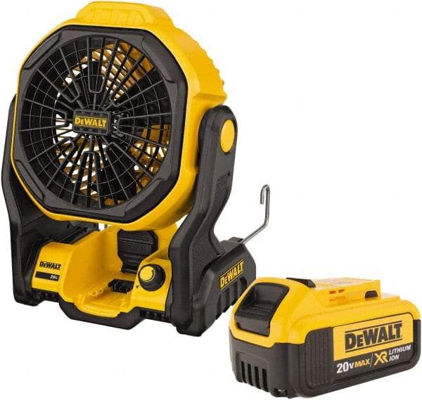 DeWALT - 7" Blade, 500 Max CFM, Cordless Fan - 20 Volts, 3 Speed - Benchmark Tooling