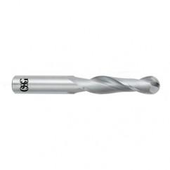 1/2" Dia. - 4" OAL - Bright CBD - Ball End SE EM - 2 FL - Benchmark Tooling