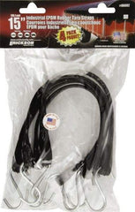 Erickson Manufacturing - Tarp Strap with S Hook - 15" OAL, Black - Benchmark Tooling