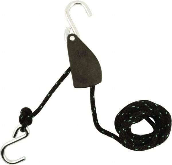 Erickson Manufacturing - Nylon Tite Rope Pulley - 1/2" Wide x 144" Long, Black, For Use with Pick Ups - Benchmark Tooling