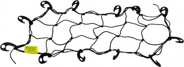 Erickson Manufacturing - Rubber Cargo Net - 30" Wide x 15" Long, Black, For Use with ATV's - Benchmark Tooling