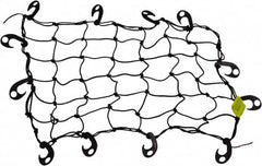 Erickson Manufacturing - Rubber Cargo Net - 28" Wide x 28" Long, Black, For Use with ATV's - Benchmark Tooling