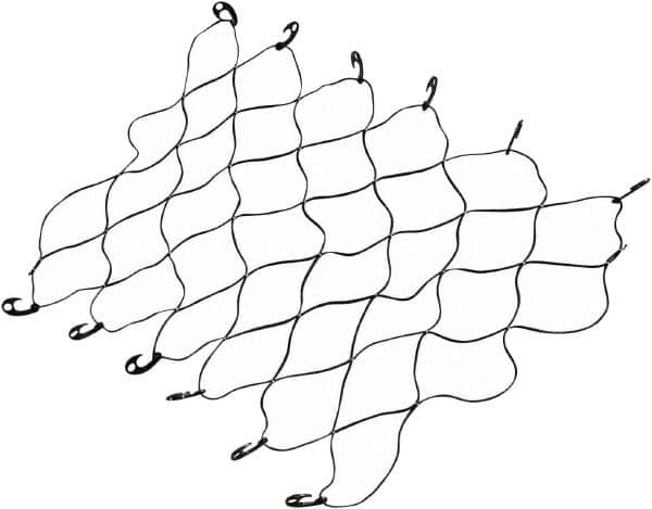 Erickson Manufacturing - Rubber Cargo Net - 70" Wide x 52" Long, Black, For Use with Pick Ups - Benchmark Tooling