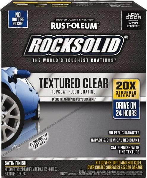 Rust-Oleum - 120 oz Satin Textured Topcoat - Low Odor & Chemical Resistant - Benchmark Tooling