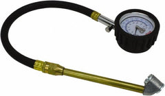 Milton - 0 to 160 psi Dial Dual Head Tire Pressure Gauge - 12' Hose Length, 5 psi Resolution - Benchmark Tooling