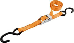 Erickson Manufacturing - 6' Long x 1" Wide, 2,000 Lb Basket Capacity, Polyester & Steel Web Sling - Orange - Benchmark Tooling