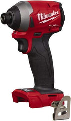 Milwaukee Tool - 18 Volt, 1/4" Drive, 167 Ft/Lb Torque, Cordless Impact Driver - 3600 RPM, Lithium-Ion, Bare Tool - Benchmark Tooling