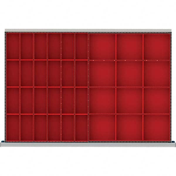 LISTA - 36-Compartment Drawer Divider Layout for 3.15" High Drawers - Benchmark Tooling