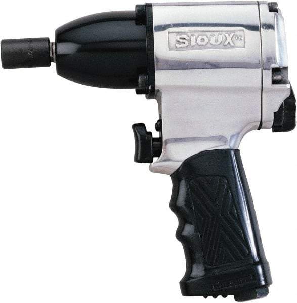 Sioux Tools - 3/8" Drive, 10,000 RPM, 310 Ft/Lb Torque Impact Wrench - Pistol Grip Handle, 1,300 IPM, 2.5 CFM, 90 psi, 1/4" Inlet - Benchmark Tooling