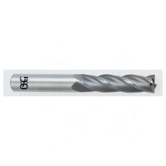 7/16 Dia. x 4 Overall Length 4-Flute Square End Solid Carbide SE End Mill-Round Shank-Center Cut-TiAlN - Benchmark Tooling