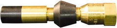 Milton - 150 Max psi Closed Check Brass Air Chuck - Straight Push On Chuck, 1/4 FNPT - Benchmark Tooling