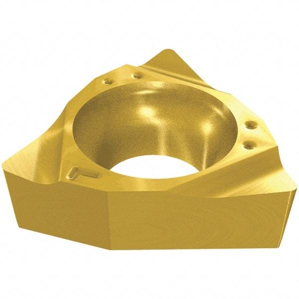 Iscar - WBMT520 Grade IC520N Carbide Turning Insert - TiCN/TiN Finish, 80° Trigon, 3.97mm Inscr Circle, 1.59mm Thick, 0.2mm Corner Radius - Benchmark Tooling