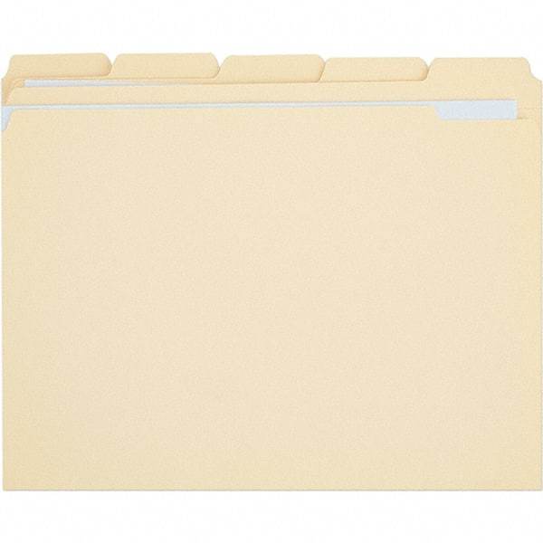 UNIVERSAL - 9-5/8 x 11-3/4", Letter Size, Manila, File Folders with Top Tab - 11 Point Stock, 1/5 Tab Cut Location - Benchmark Tooling