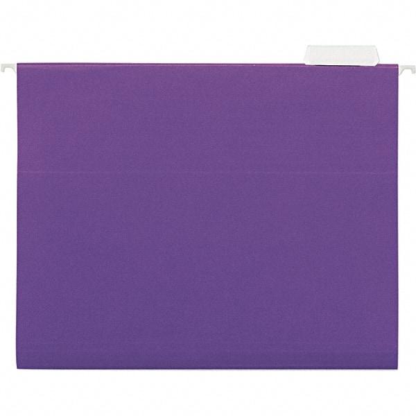 Universal One - 9-5/8 x 11-3/4", Letter Size, Violet, Hanging File Folder - 11 Point Stock, 1/5 Tab Cut Location - Benchmark Tooling