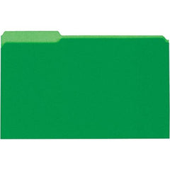 UNIVERSAL - 9-5/8 x 14-3/4", Legal, Green, File Folders with Top Tab - 11 Point Stock, 1/3 Tab Cut Location - Benchmark Tooling