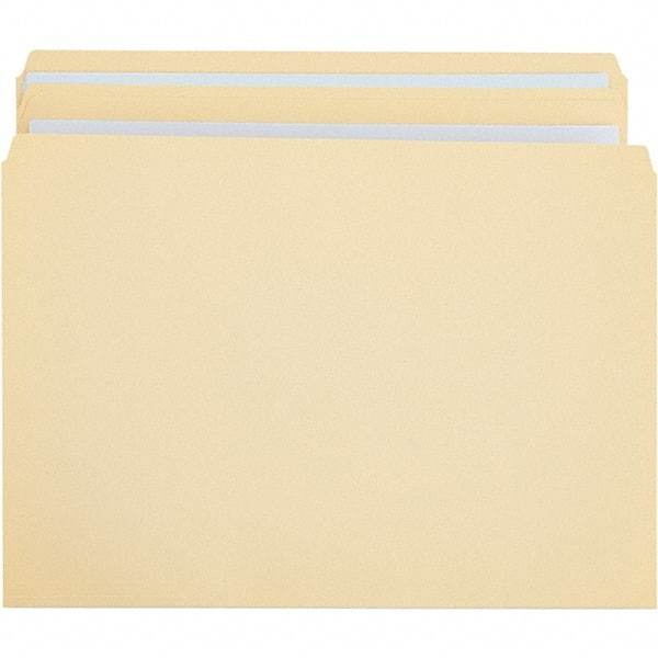 UNIVERSAL - 9-5/8 x 11-3/4", Letter Size, Manila, File Folders with Top Tab - 11 Point Stock, Straight Tab Cut Location - Benchmark Tooling