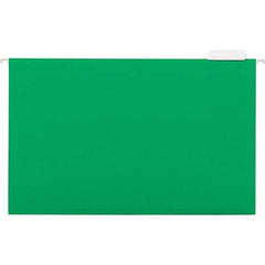 Universal One - 9-5/8 x 14-3/4", Legal, Bright Green, Hanging File Folder - 11 Point Stock, 1/5 Tab Cut Location - Benchmark Tooling