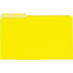 UNIVERSAL - 9-5/8 x 14-3/4", Legal, Yellow, File Folders with Top Tab - 11 Point Stock, 1/3 Tab Cut Location - Benchmark Tooling