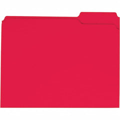 Universal One - 9-5/8 x 11-3/4", Letter Size, Red, File Folders with Top Tab - 11 Point Stock, 1/3 Tab Cut Location - Benchmark Tooling