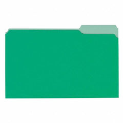 Universal One - 9-5/8 x 14-3/4", Legal, Bright Green/Light Green, File Folders with Top Tab - 11 Point Stock, 1/3 Tab Cut Location - Benchmark Tooling